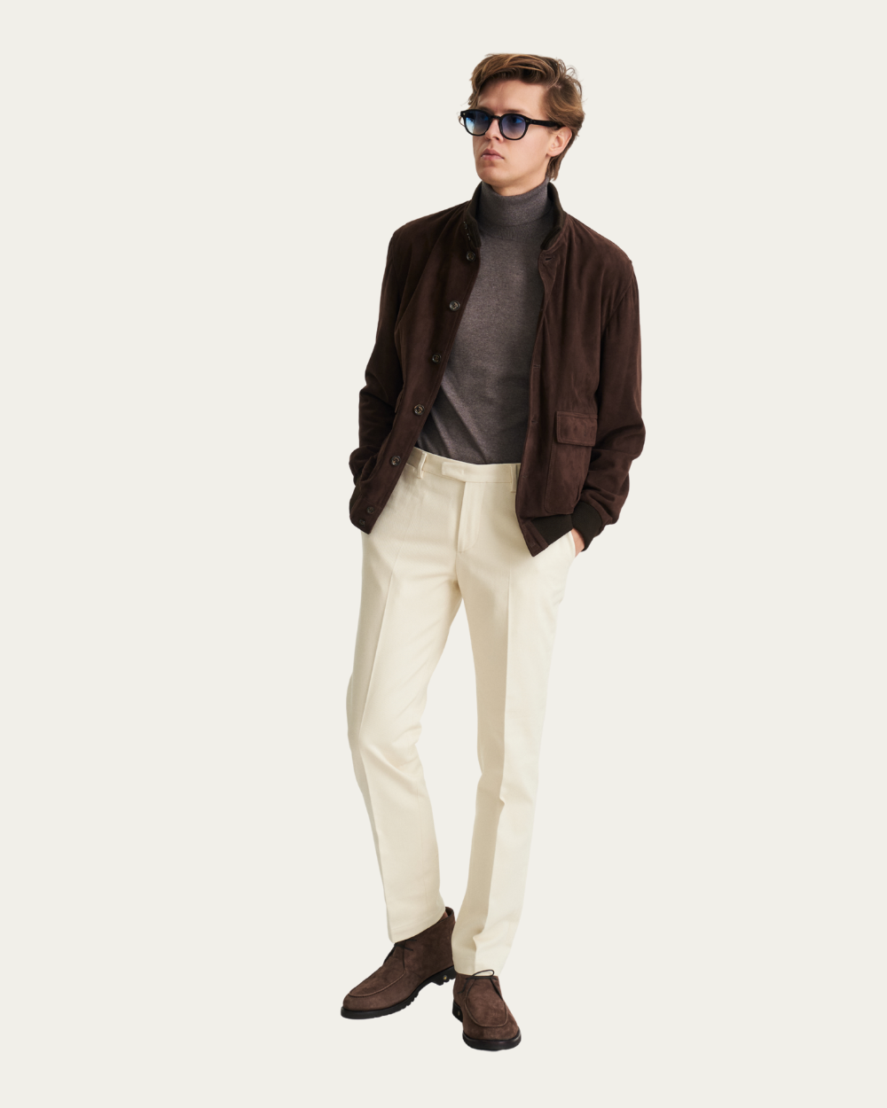 Kurtka zamszowa Valstarino w kolorze ciemnobrązowym Caffe | Valstar