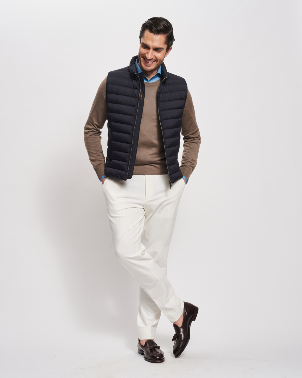 Spodnie Kevin White | GTA Moda