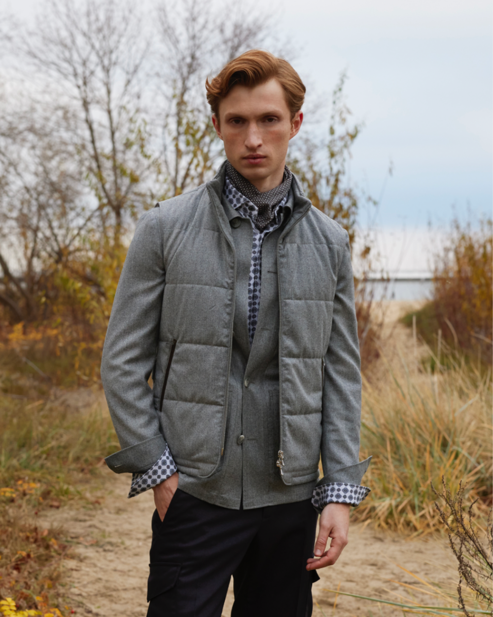 Kamizelka Chicago Silver Monostretch Twill