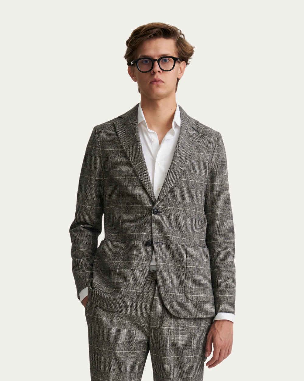 Single-Breasted Prince of Wales Check Blazer | CIRCOLO 1901