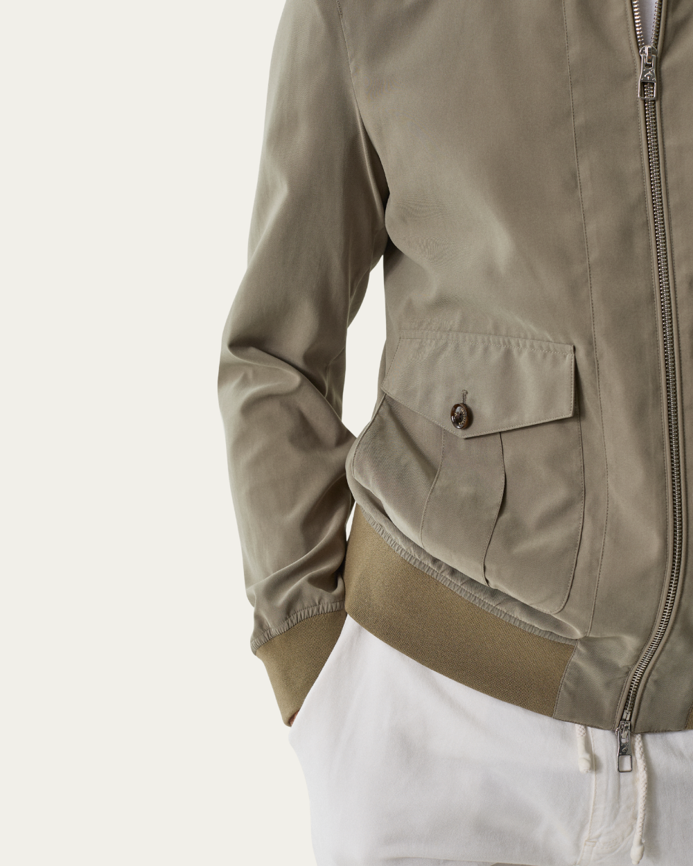Smoke Green Lightweight Tech Bomber | Montecore