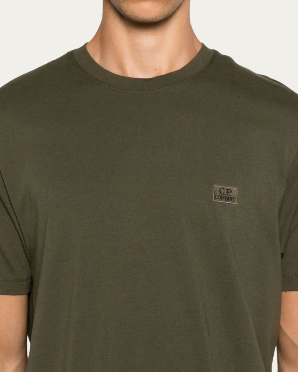 C.P. Company - Military Green Logo-Embroidered T-Shirt