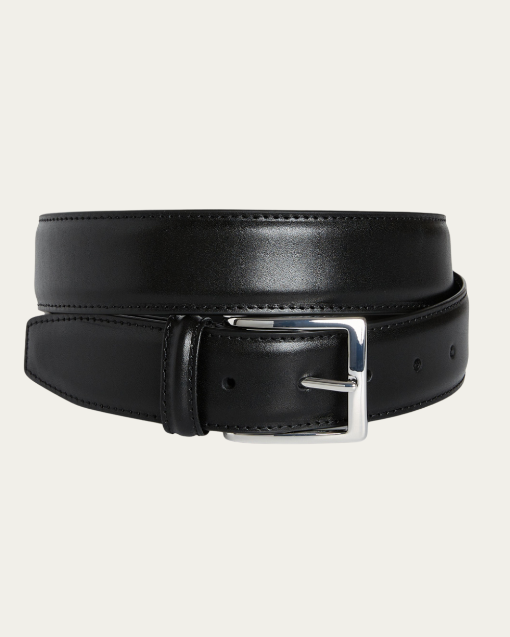 Emanuel Berg | Black Calf Leather Belt
