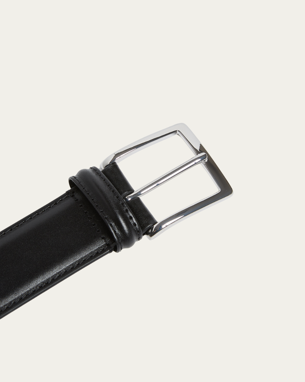 Emanuel Berg | Black Calf Leather Belt