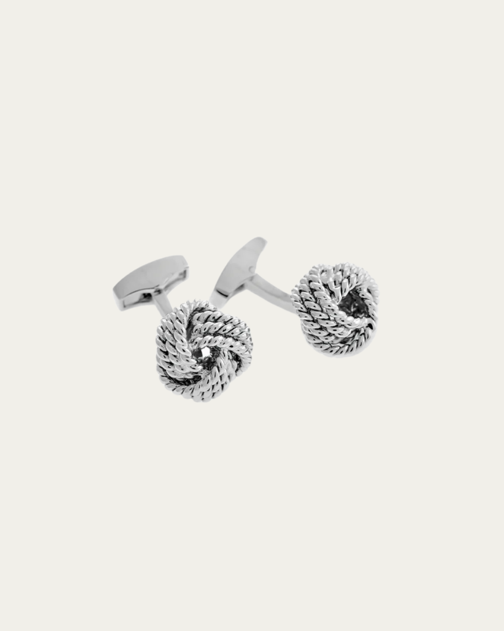 Tateossian - Ribbed Knot Cufflinks Palladium Base Metal