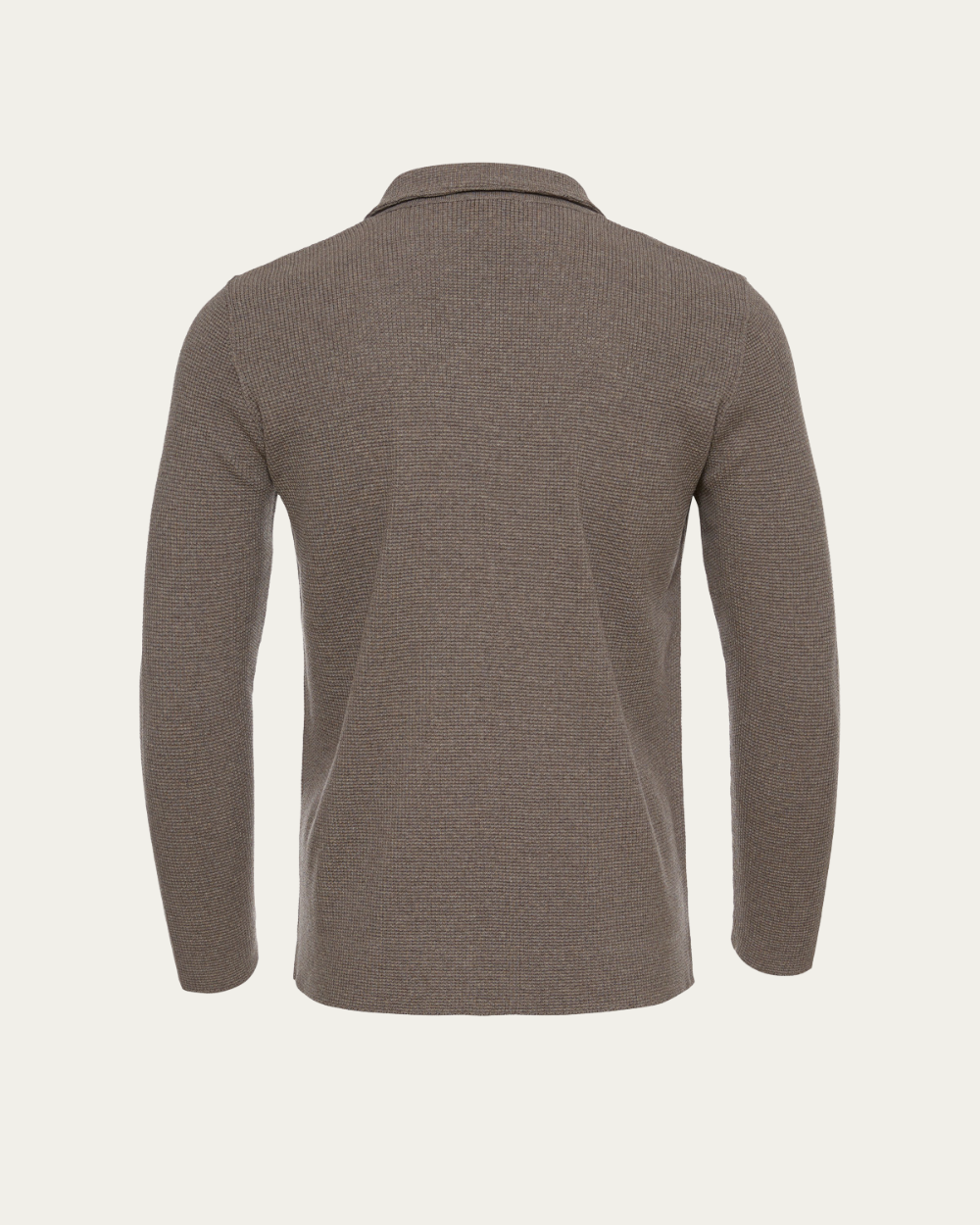 Brązowy kardigan z teksturą z wełny merino | Emanuel Berg