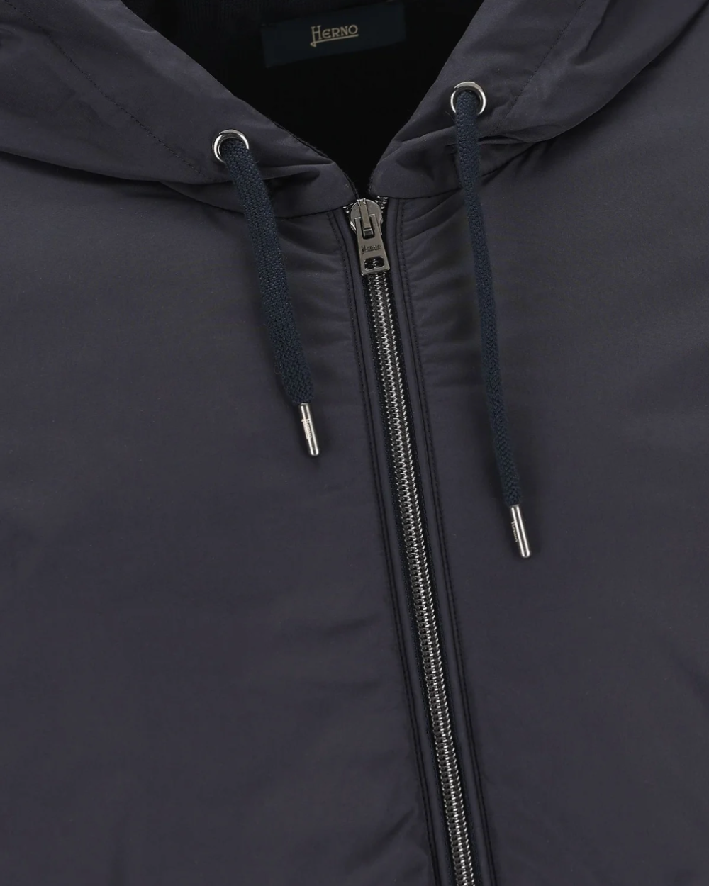 Zip-Up Nylon Hooded Drawstring Jacket | Herno