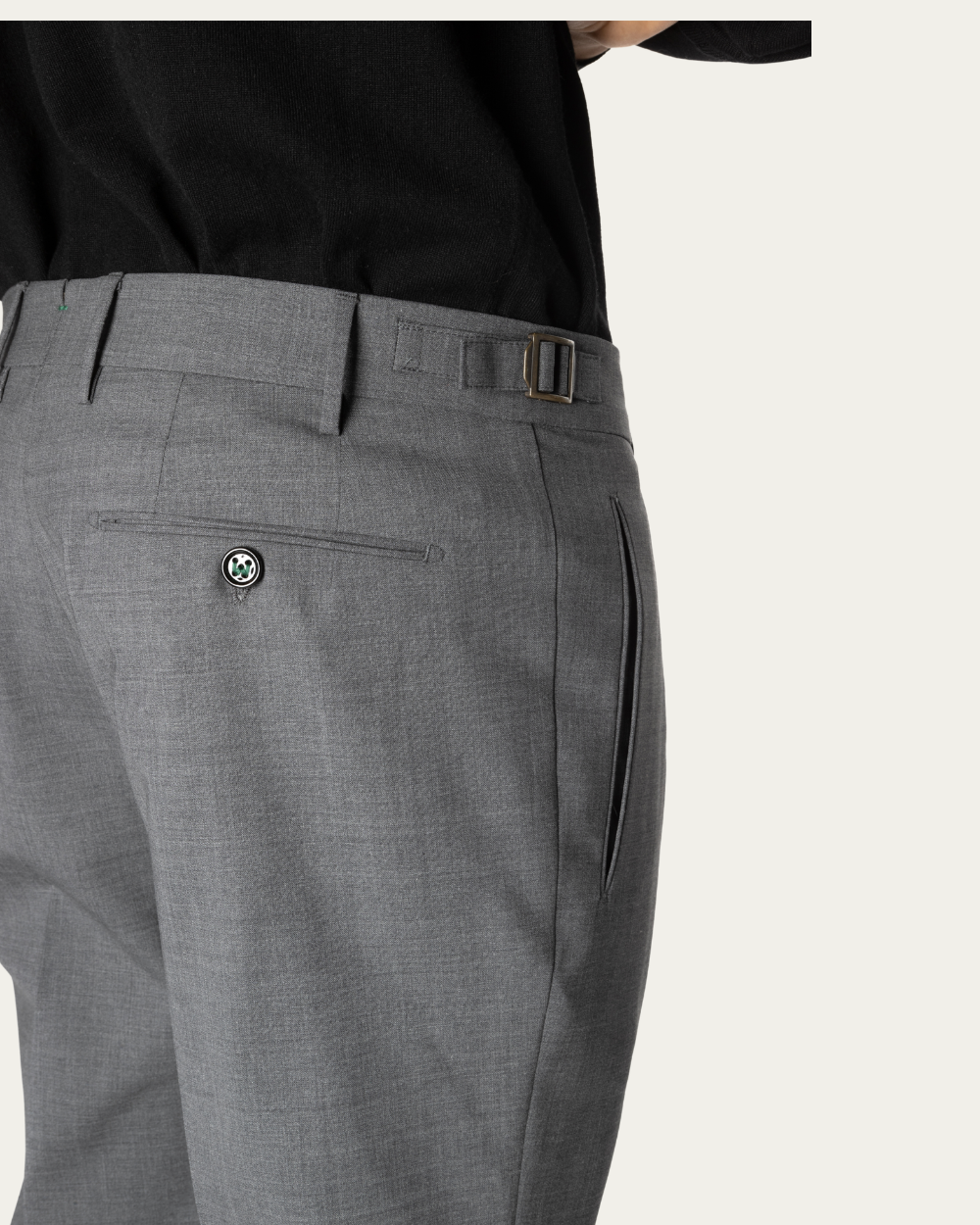 Wool Retrolong Trousers | Berwich