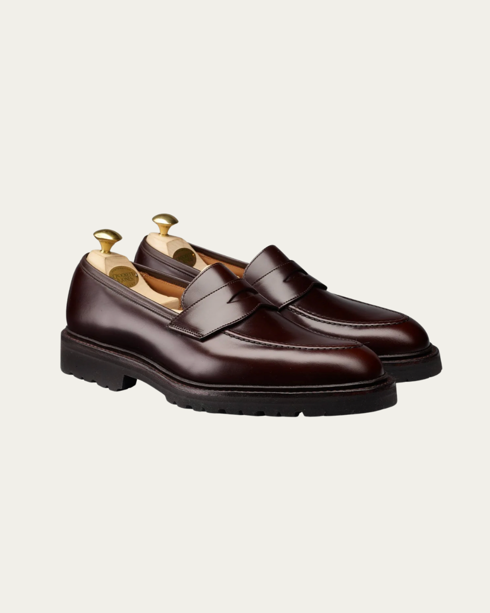 Crockett & Jones - Dark Brown Cavalry Calf Henley 3 Loafers