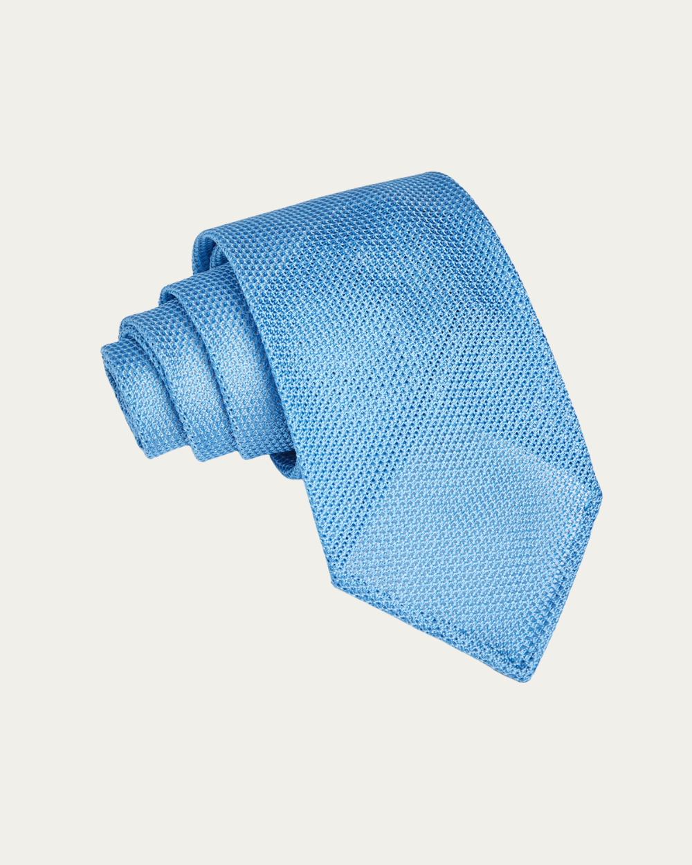 Emanuel Berg | Light Blue Unlined Grenadine Tie