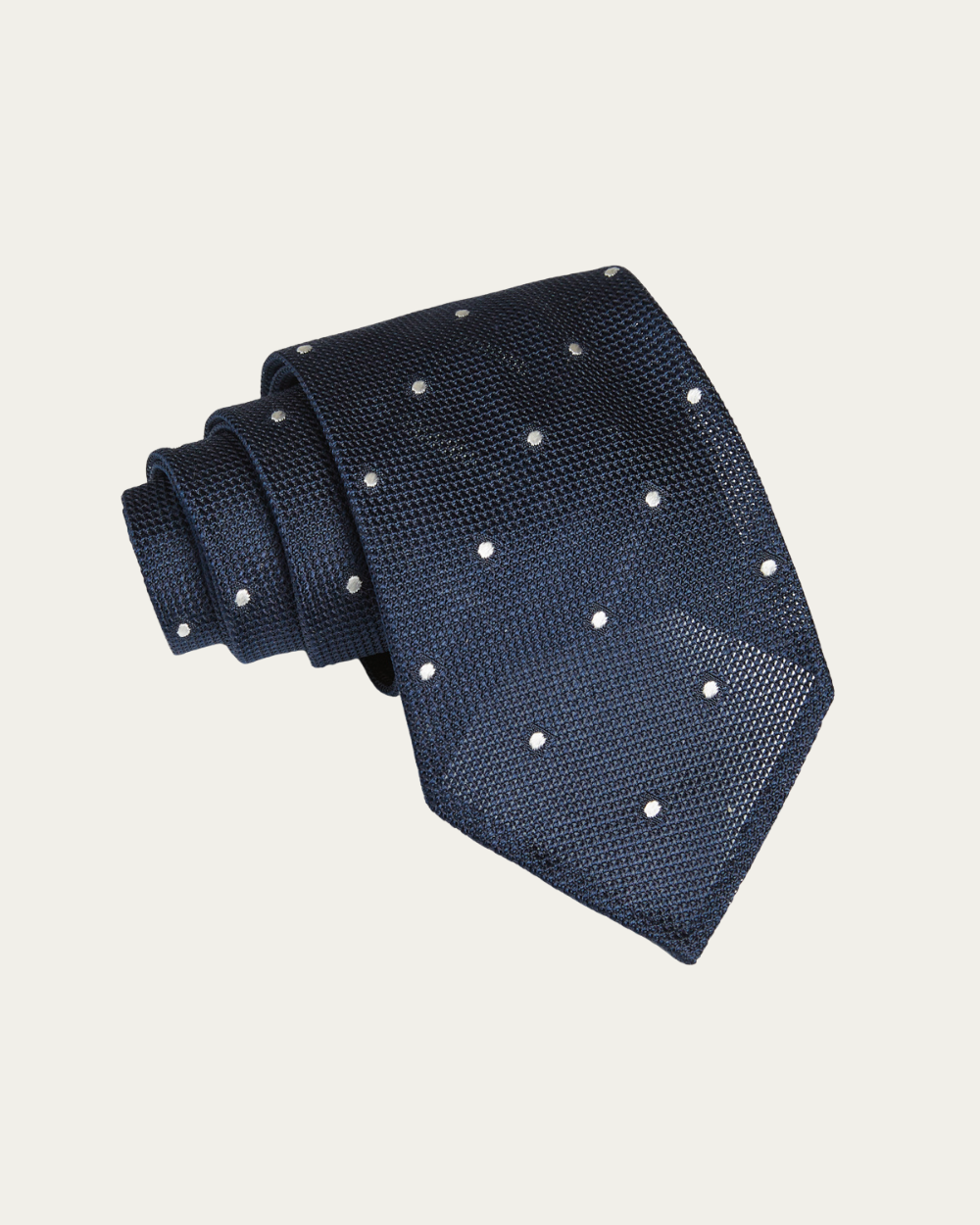 Emanuel Berg | Polka Dot Unlined Grenadine Tie