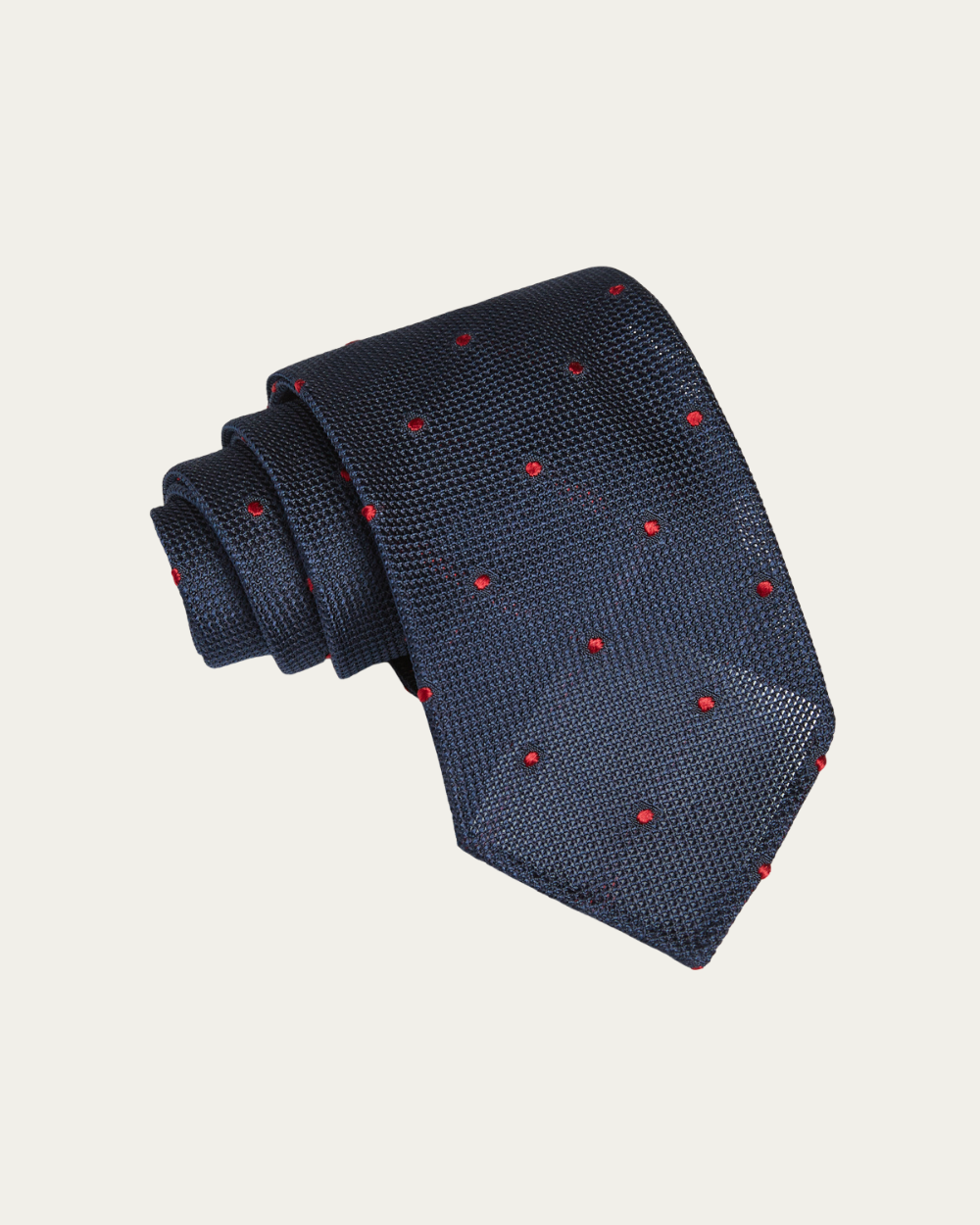 Emanuel Berg | Polka Dot Unlined Grenadine Tie