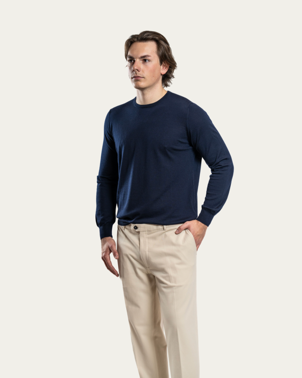 Emanuel Berg - Navy Virgin Wool Sweater