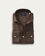 Brown Linen Fontalina Shirt