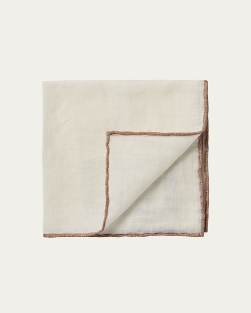 White Linen Pocket Square | Emanuel Berg