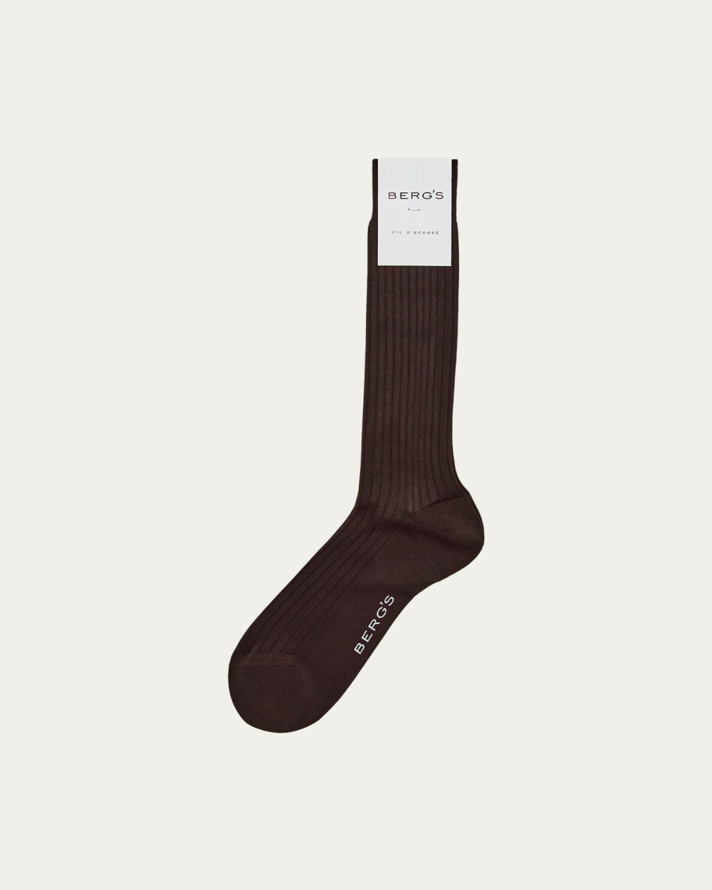 Berg's - Dark Brown Cotton Socks
