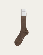 Brown Cotton Socks
