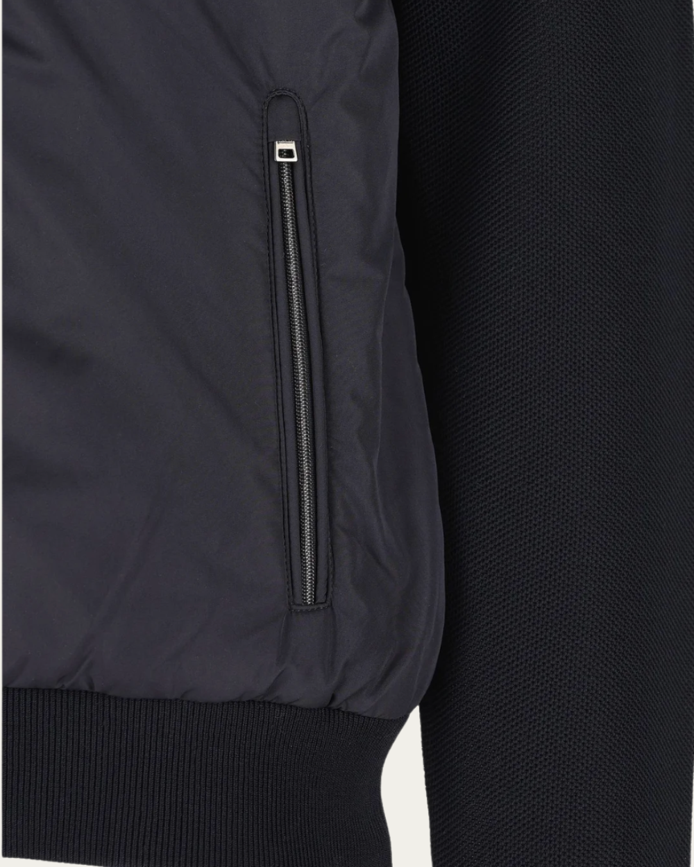 Zip-Up Nylon Hooded Drawstring Jacket | Herno