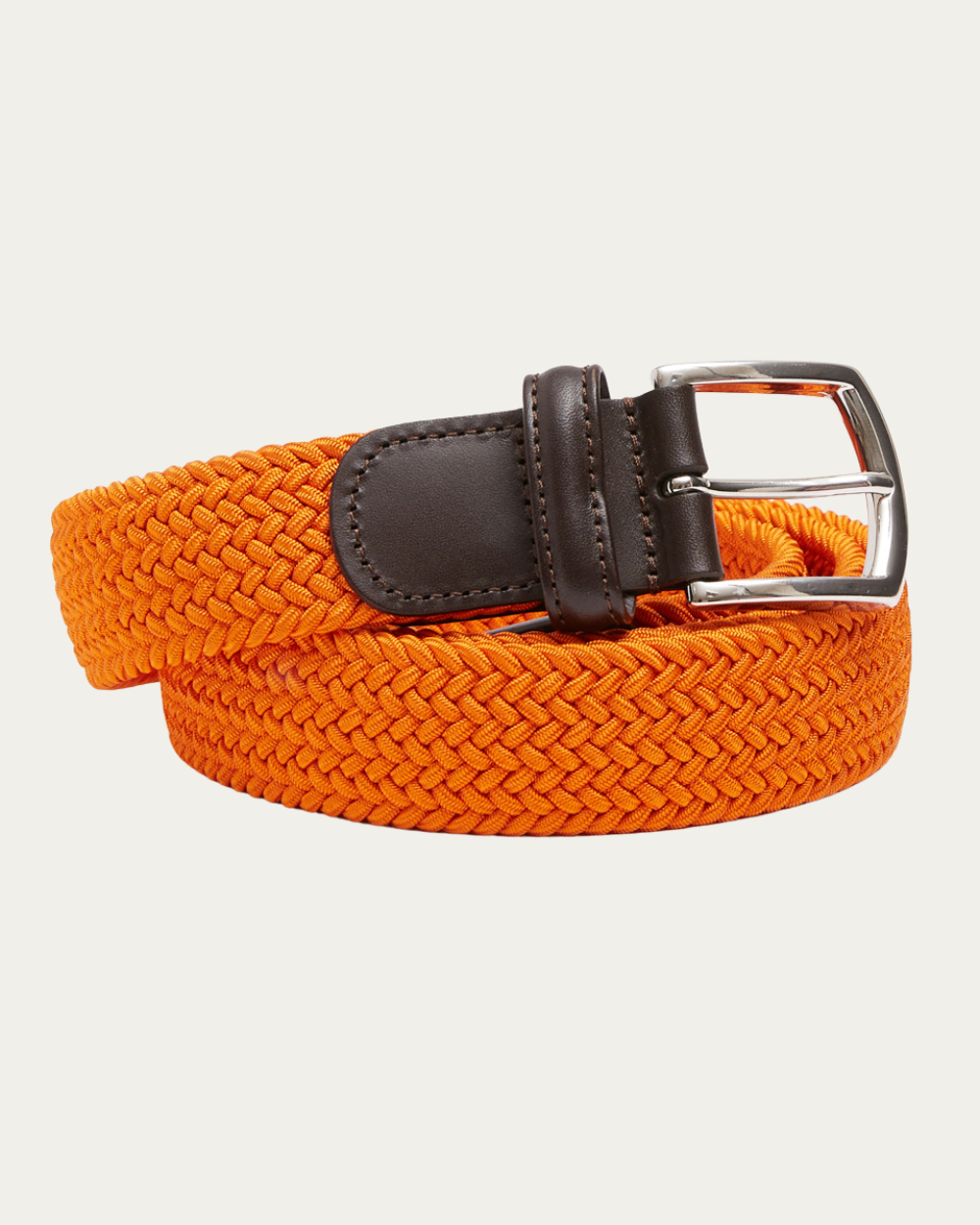 Emanuel Berg | Orange Elastic Woven Belt