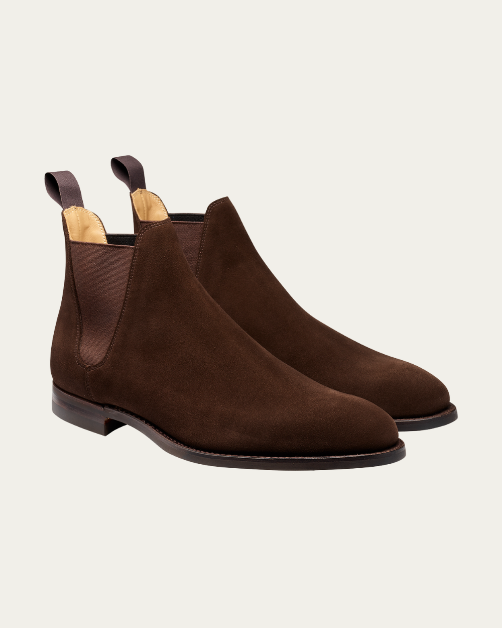 Crockett & Jones - Dark Brown Suede Chelsea 8 Boots