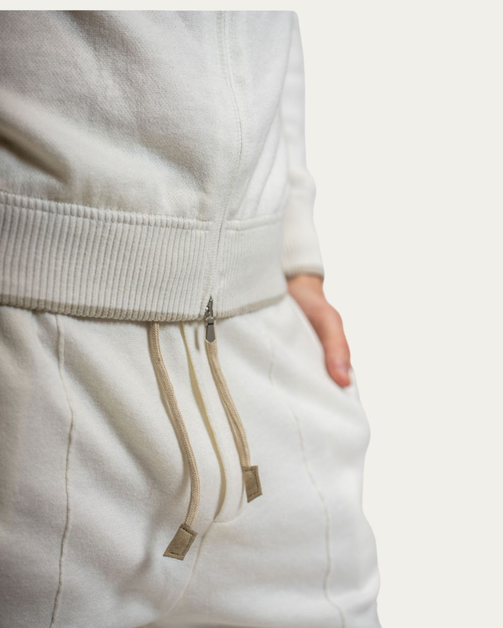 Cream-Colored Sweatpants | Emanuel Berg