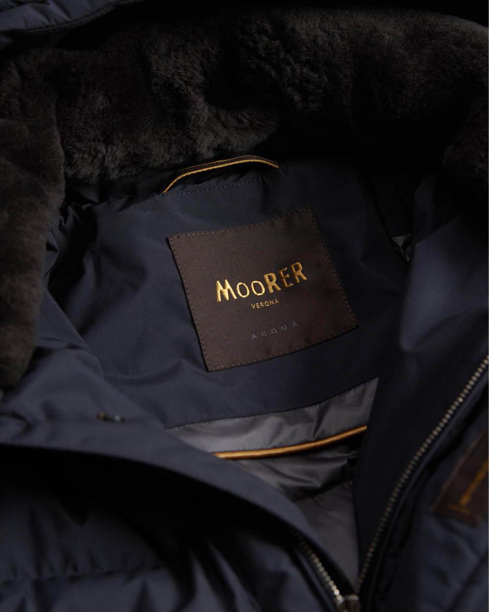 Kurtka zimowa puchowa Saturno Stp ciemnoniebieska | MooRER