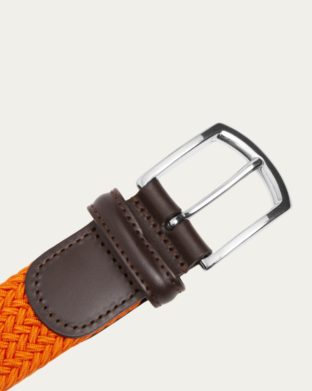 Emanuel Berg | Orange Elastic Woven Belt