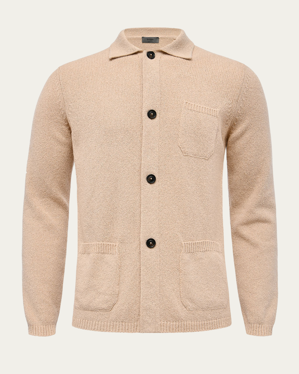 Ferrante - Beige Buttoned Cardigan