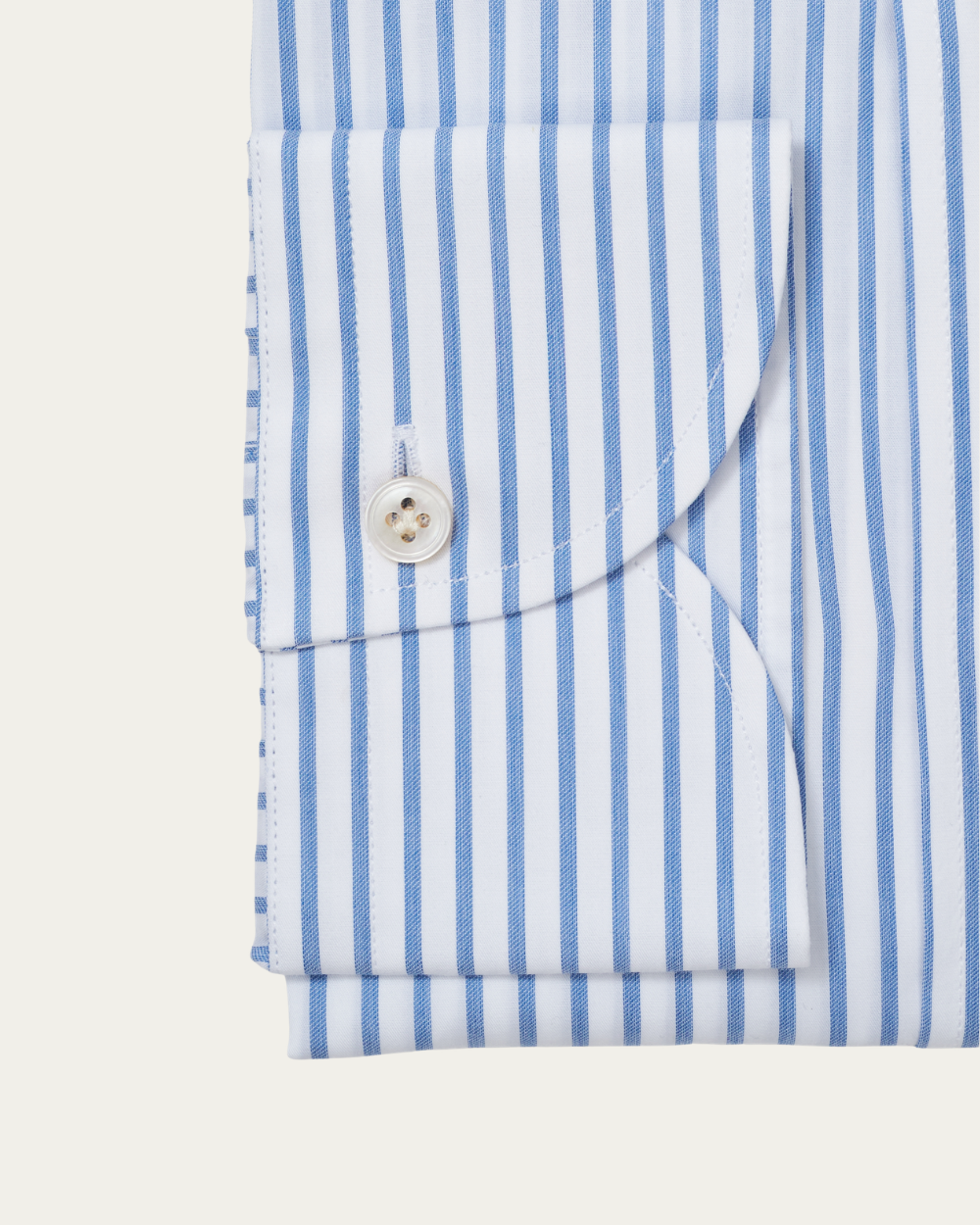 Niebieska koszula w paski z cienkiego twillu | BERG’S