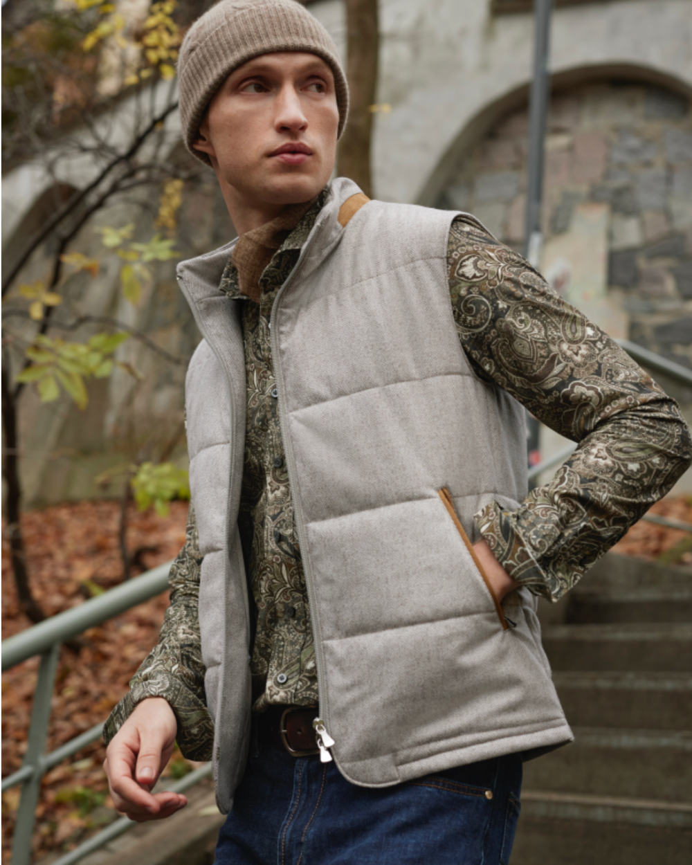 Kamizelka Chicago Beige Monostretch Twill