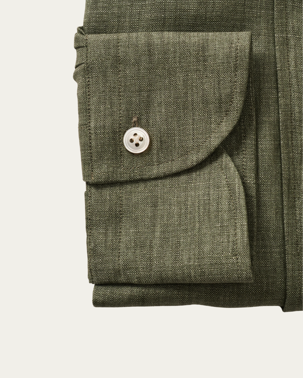 Olive Green Linen Fontalina Shirt | BERG’S