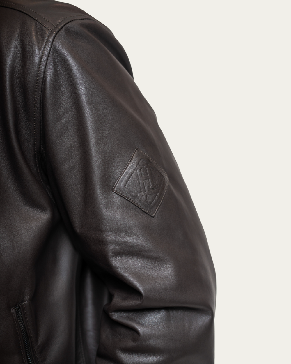 Brązowa kurtka ze skóry jagnięcej | Herno