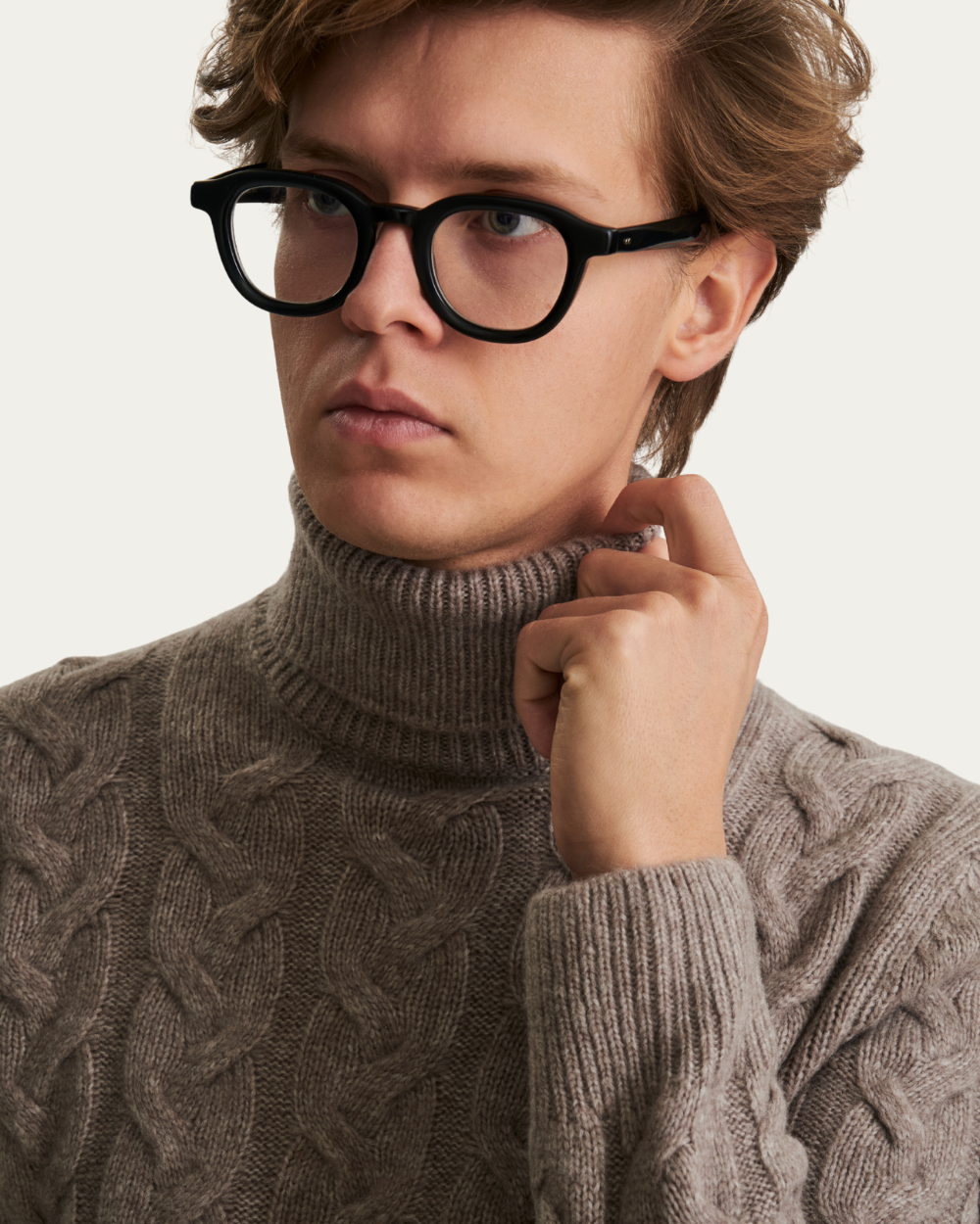 Golf z wełny o splocie warkoczowym | BERG'S