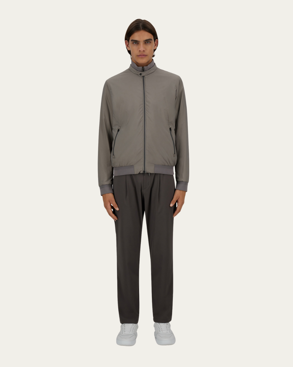 Kurtka bomberka Ecoage z wysokim kołnierzem | Herno