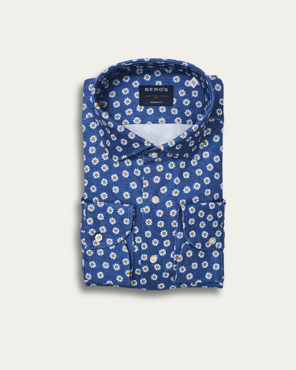 Koszula bawełniana Floral 4Flex | BERG’S