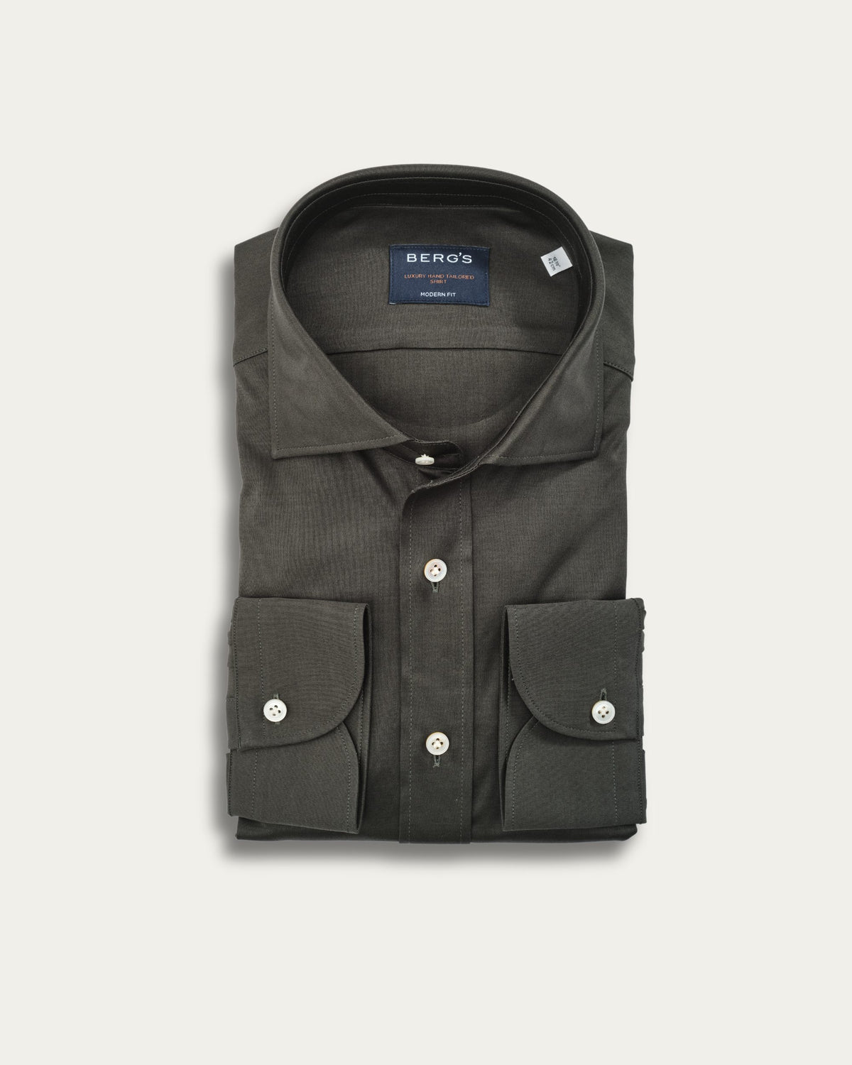 Oliwkowa koszula Jersey Filo di Scozia | BERG’S