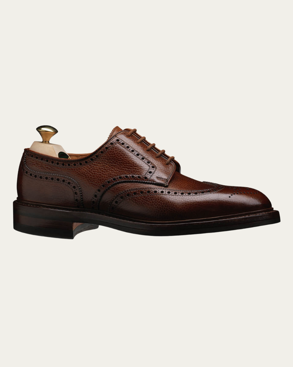 Tan Scotch Grain Pembroke Derby | Crockett & Jones