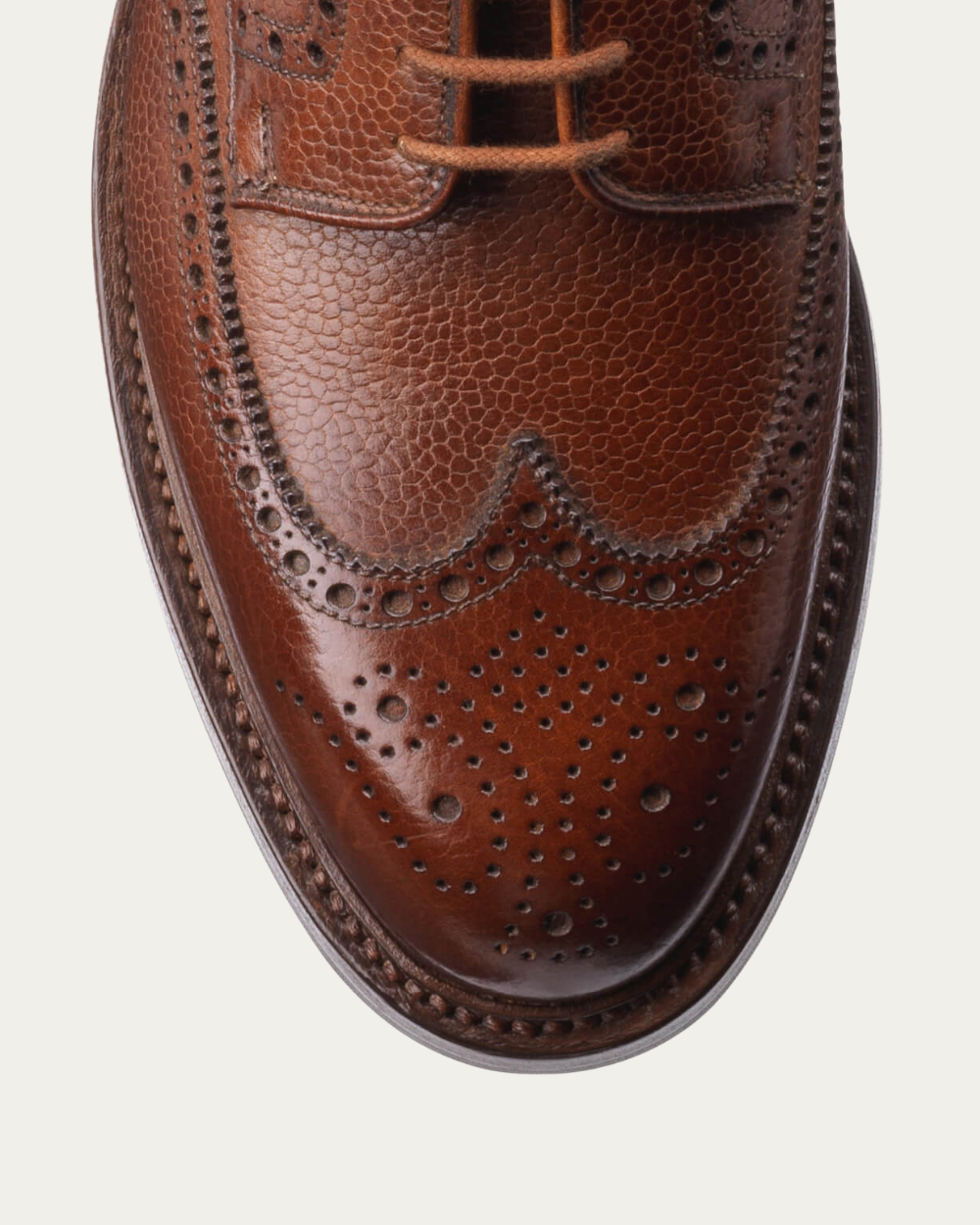 Crockett & Jones - Tan Scotch Grain Pembroke Derby