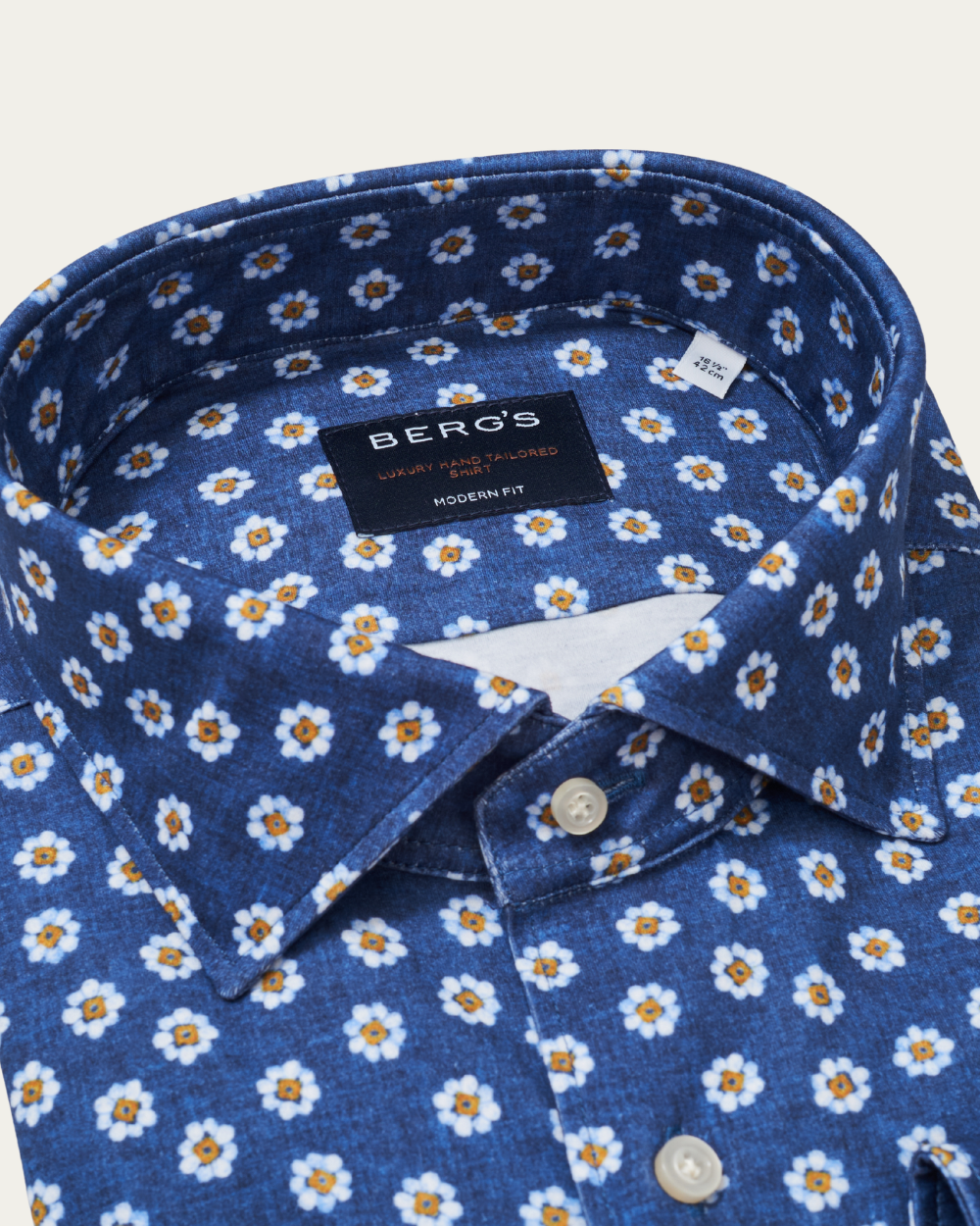 Koszula bawełniana Floral 4Flex | BERG’S