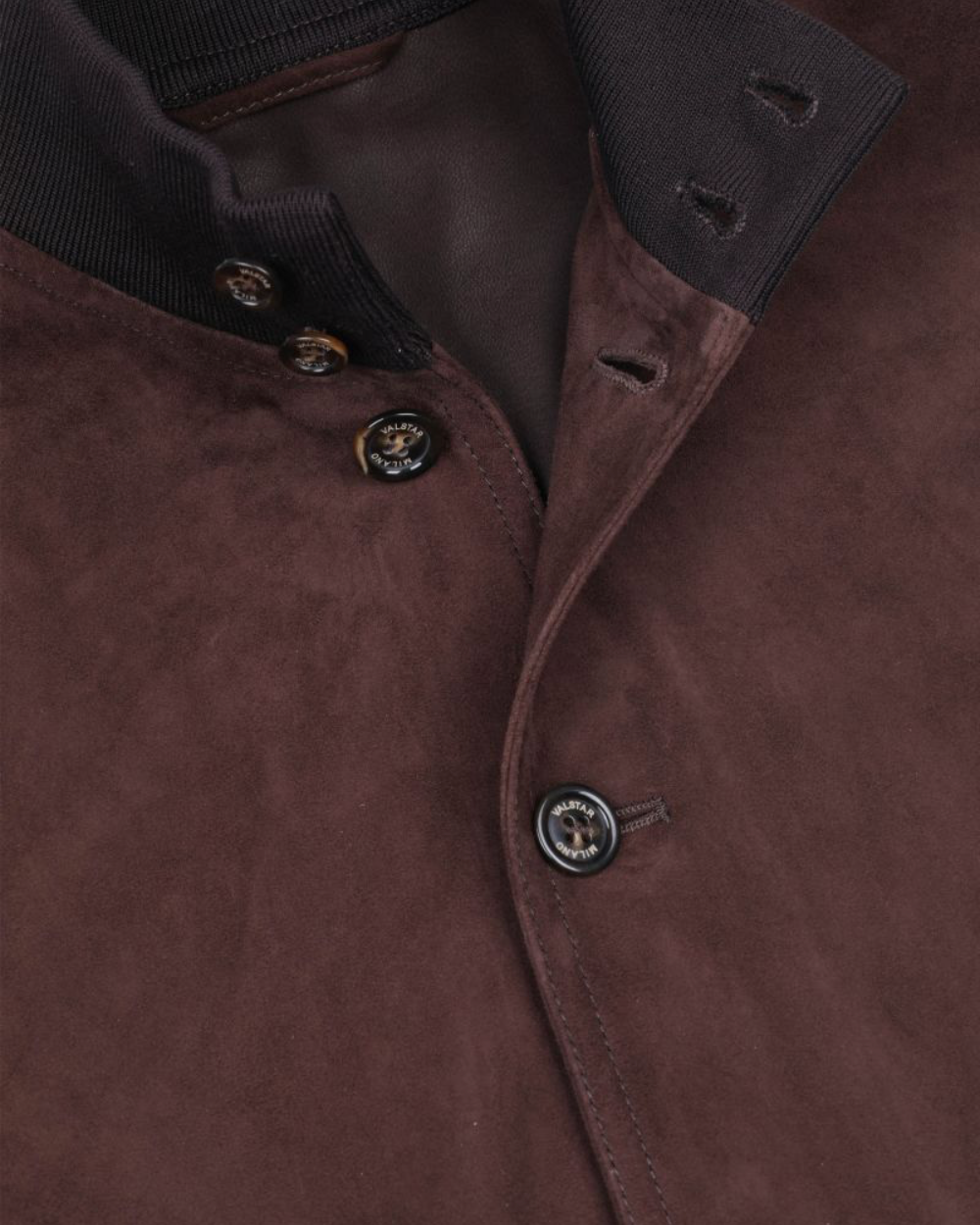 Mens Valstarino Suede Jacket Dark Brown Caffe
