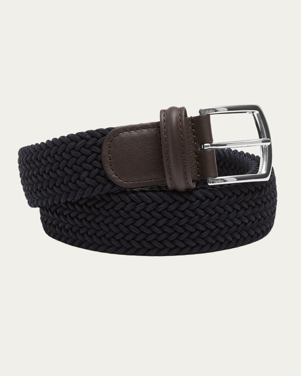 Emanuel Berg | Navy Blue Elastic Woven Belt