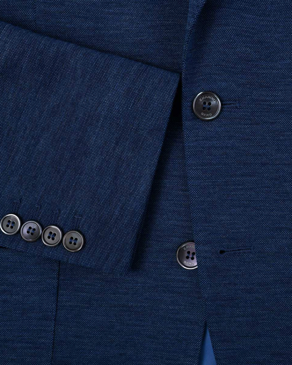 Dark Blue Wool Jersey Jacket | Emanuel Berg