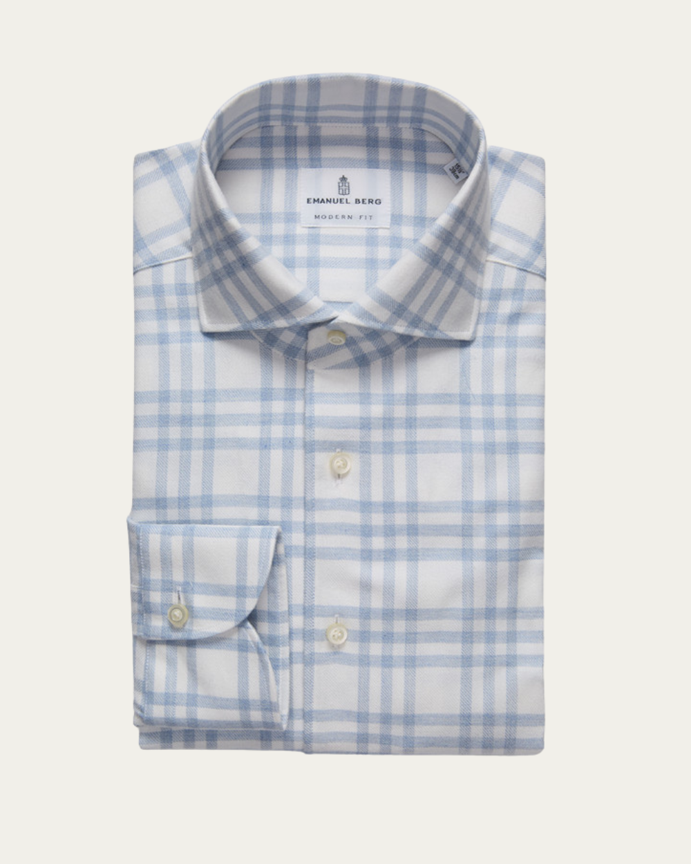Emanuel Berg - Plaid Flannel One Piece Collar Shirt
