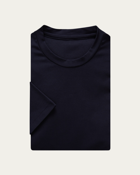 Granatowy T-shirt z bawełny 4Flex