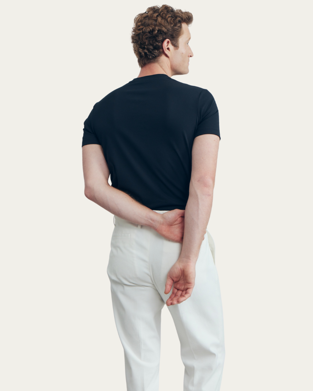 Emanuel Berg | Navy Blue 4Flex Cotton T-Shirt