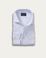 Blue Striped Linen Fontalina Shirt