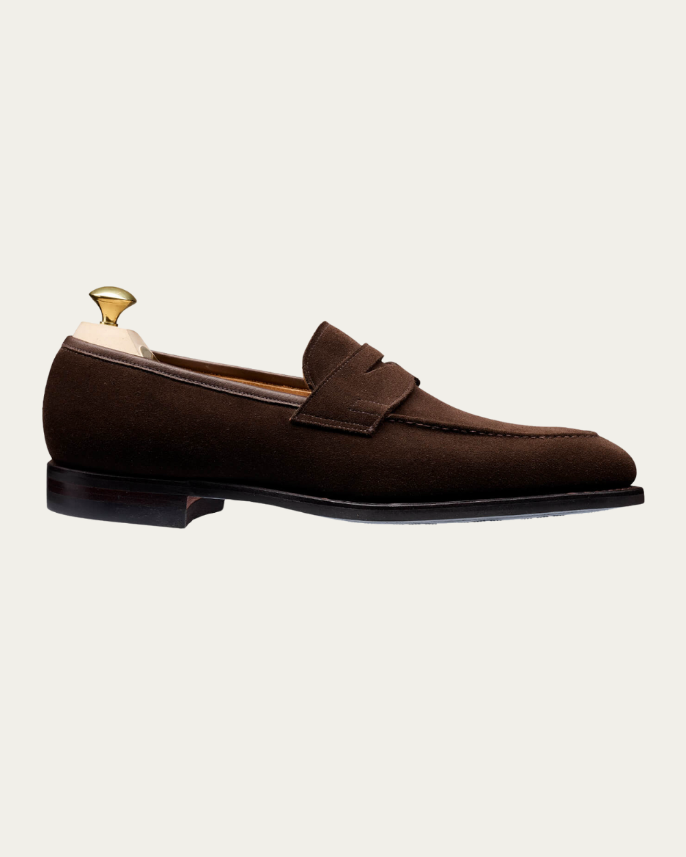 Brązowe mokasyny Sydney ze skóry zamszowej | Crockett & Jones