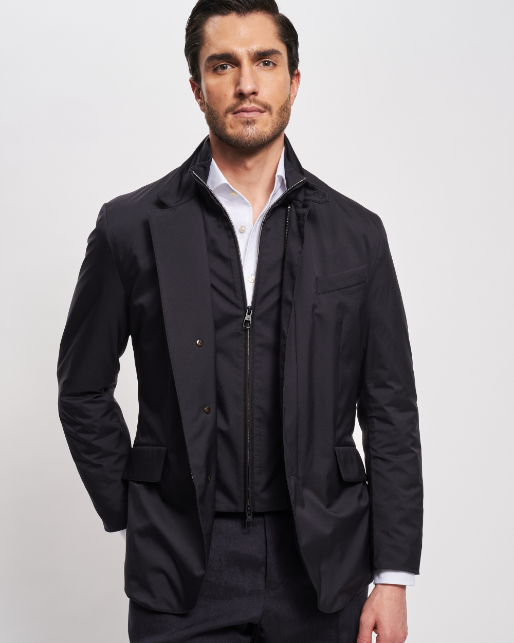 Hybrydowa granatowa kurtka | Montecore