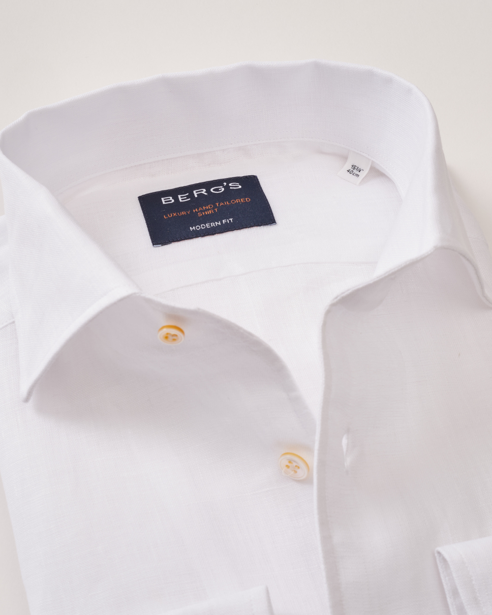 White Linen Fontalina Shirt | BERG’S