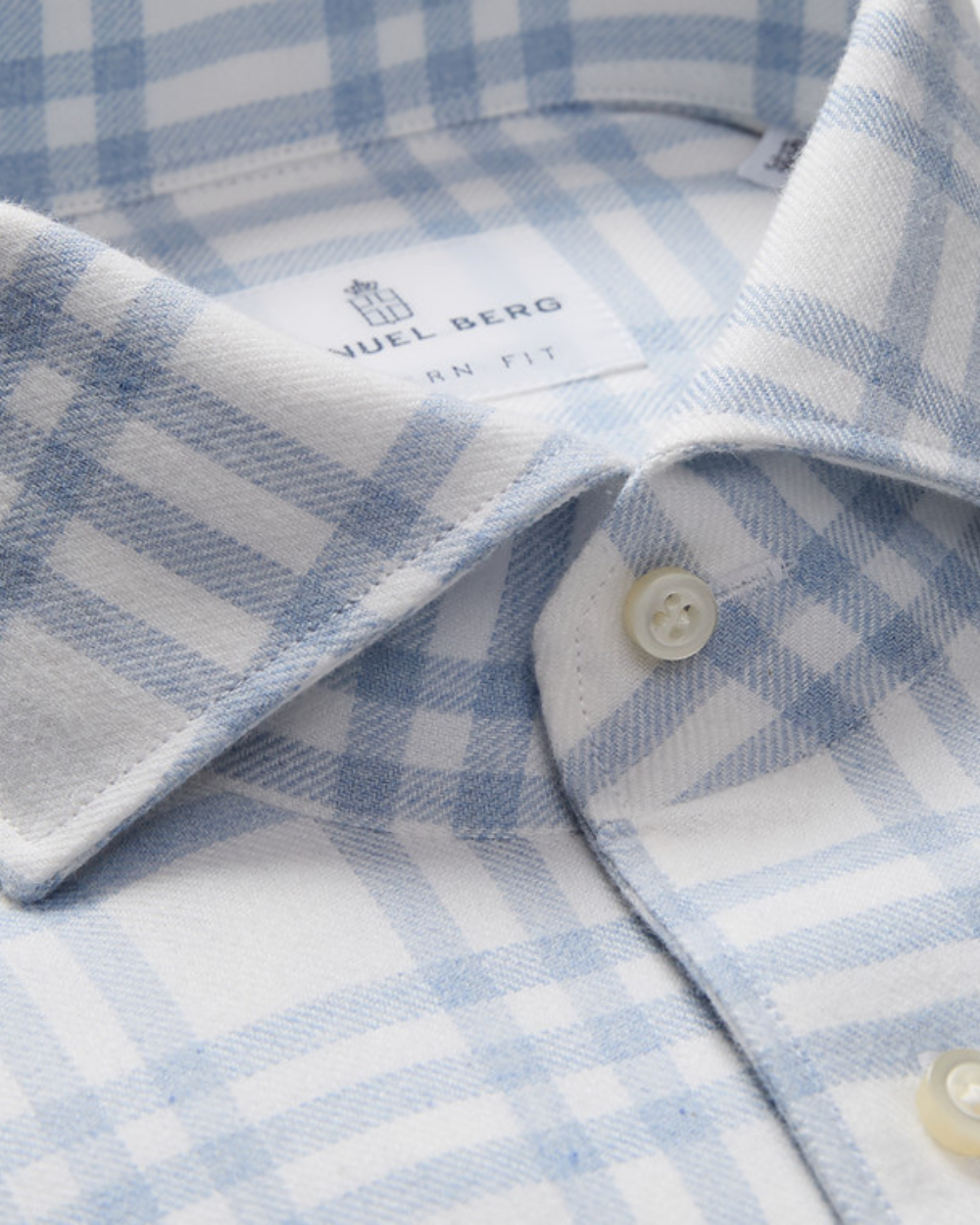 Plaid Flannel Shirt One Piece Collar